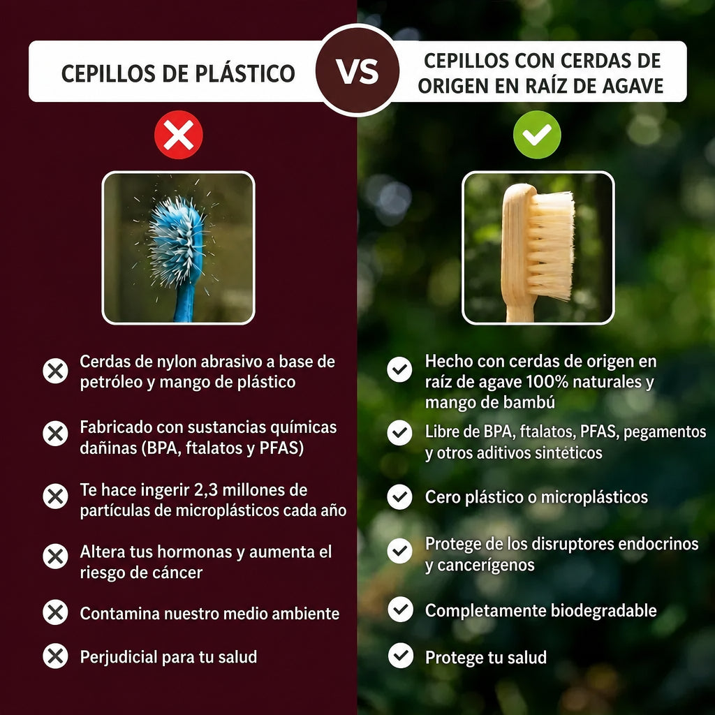Cepillo Raíz — Bambú y Cerdas de Jabalí (Pack de 4)