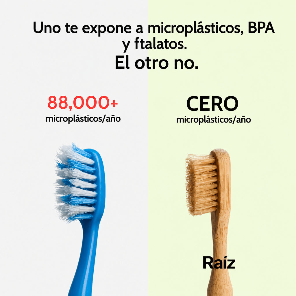 Cepillo Raíz — Bambú y Cerdas de Jabalí (Pack de 4)